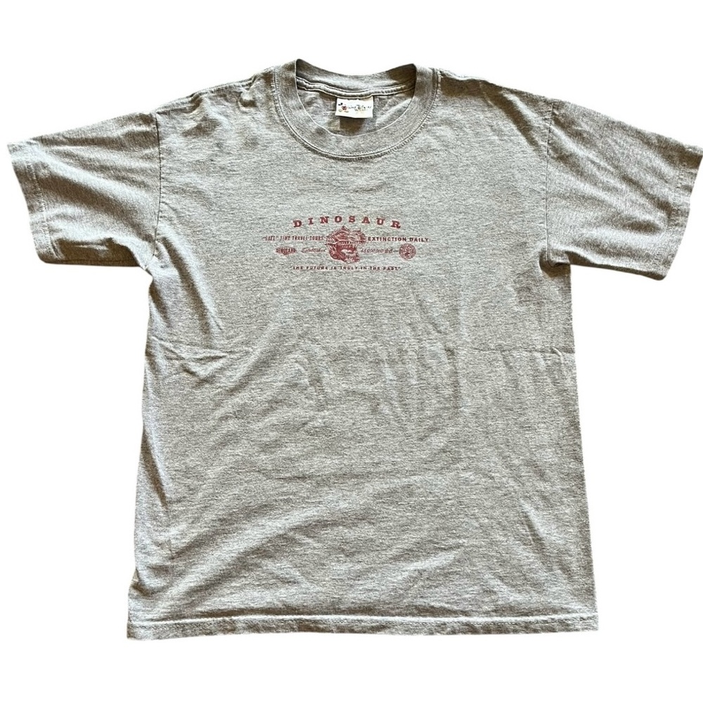 Vintage Walt Disney World Animal Kingdom Dinosaur Safe Time Travel Tours Shirt M